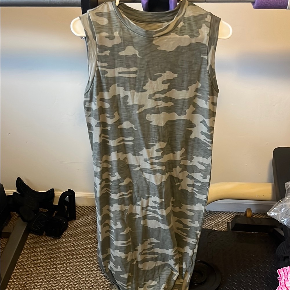 Camouflage Sleeveless Dress